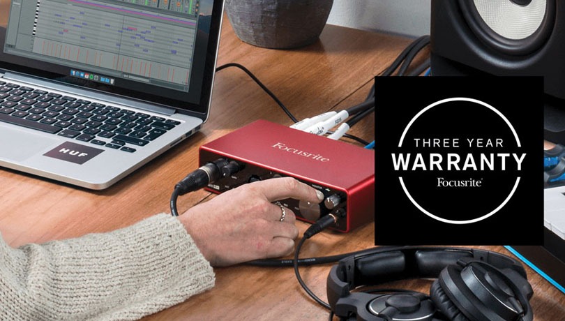 3 ΕΤΗ ΕΓΓΥΗΣΗΣ ΣΤΑ ΠΡΟΪΟΝΤΑ FOCUSRITE & NOVATION